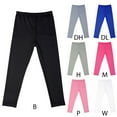 thumbnail image 4 of 4-12T Toddler Girls Leggings Little/Big Kids Solid Ankle Length Stretchy Footless Pants, 4 of 4