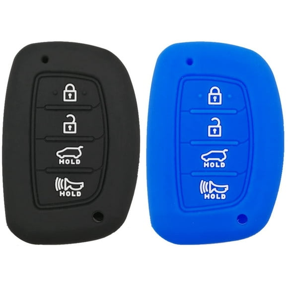 2Pcs Coolbestda Protective Silicone Key Cover Keyless Entry Remote Fob Shell for Hyundai Elantra Sonata Tucson I40 IX35