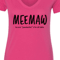 thumbnail image 4 of Inktastic Funny Meemaw Because Grandmother is for Old Ladies Women's V-Neck T-Shirt, 4 of 5
