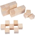 thumbnail image 2 of 60 cubos de madera (30 de 3,5 cm y 30 de 2 cm) - Bloques cuadrados de madera - Para manualidades, tallado y arte, 2 of 7