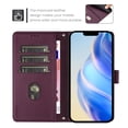 thumbnail image 2 of Allytechgroup PU Leather Wallet Case for Apple iPhone 15 Pro, Slim Folio Cover with Magnetic Closure RFID Blocking 3 Card Slots & Cash Pocket Protective Shockproof Flip Stand Case, Darkpurple, 2 of 8