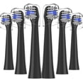 thumbnail image 1 of Replacement Toothbrush Heads Compatible with Colgate Hum Toothbrush - Brush Heads Replacement Compatible with Hum Smart Battery Toothbrush, Black, 6 Pack, 1 of 6