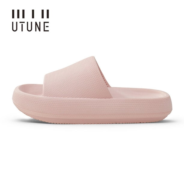 Sandalias UTUNE de 4,5 CM para hombre y mujer, suela gruesa, plataforma interior suave, zapatos para casa, baño, casa, verano, sandalias antideslizantes de EVA Qiuyongming unisex