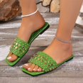 thumbnail image 5 of Bxsruta Studded Square-Toe Slide Sandals with Quilted Insole, Women's Fashionable Casual Footwear for Daily Errands, 5 of 8