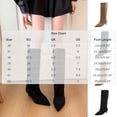 thumbnail image 3 of hopeusnice Pointed Toe Knee High Boots Women Suede Dress Boots for Evening Events Black 36, 3 of 9