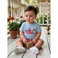 thumbnail image 6 of BemeyourBBs Toddler Baby Boy 4th of July Outfits Patriot Independent Day Short Sleeve USA Flag Letter Embroidery T Shirt and Plaid Shorts Set Toddler Boys Summer Clothes, 6 of 9