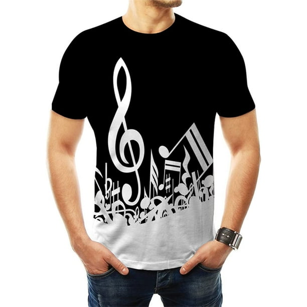 Xishao Camisetas Manga Corta Hombre Baratas Musica 3D Impreso Camiseta Hombres Mujeres Verano Divertido Manga Corta Casual Hip Hop Streetwear Tops Camiseta De Gran Tamano Xishao ropa Walmart en linea