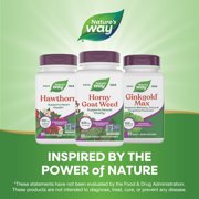 Nature's Way Horny Goat Weed Capsules, Premium Extract, Supports Sexual Vitality*, Unisex, 60ct