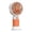 Orange, variant on Portable Handheld Mini Fan, USB Rechargeable Desktop Fan with Phone Holder Base, Cute Small Cooling Fan with 3D Strawberry Decor, Summer Lightweight Design for Travel, Office, Outdoor Use, Pink