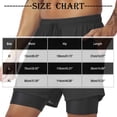 thumbnail image 3 of Purcolt Men's Swim Shorts Lightweight Quick Dry Compression Liner Trunks Athletic Training Bathing Suit Beach Shorts, 3 of 7