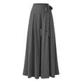 thumbnail image 5 of PADFRYBK Wide-Leg Pants For Womens Casual Loose Pants Solid Color Elastic Waist Sweatpants Straight Leg Pants With Pockets, 5 of 8