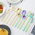 thumbnail image 3 of Chendee 5Pcs Dinnerware Set Spoon Fork Cutlery Set Flatware Stainless Steel Hanging,Symphony, 3 of 9