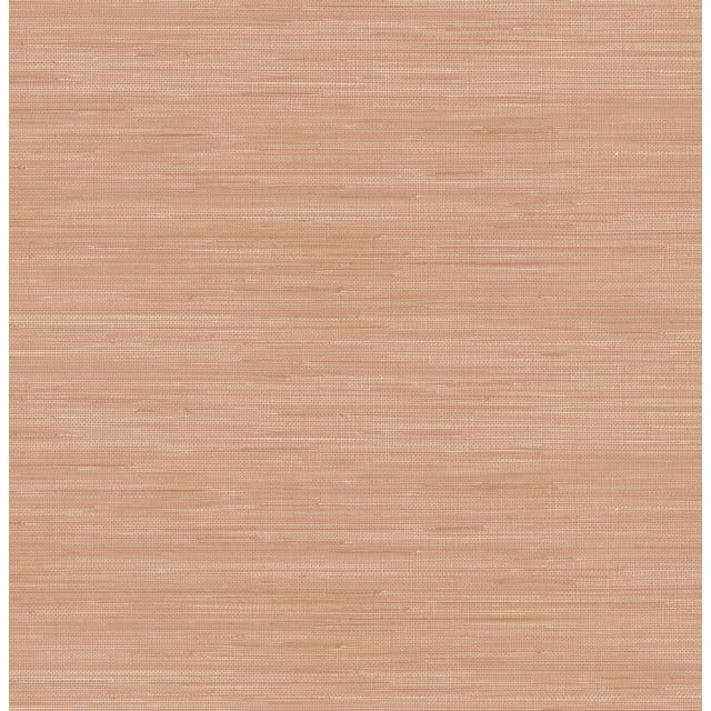 Papel tapiz NuWallpaper Apricot Faux Grasscloth autoadhesivo y removible