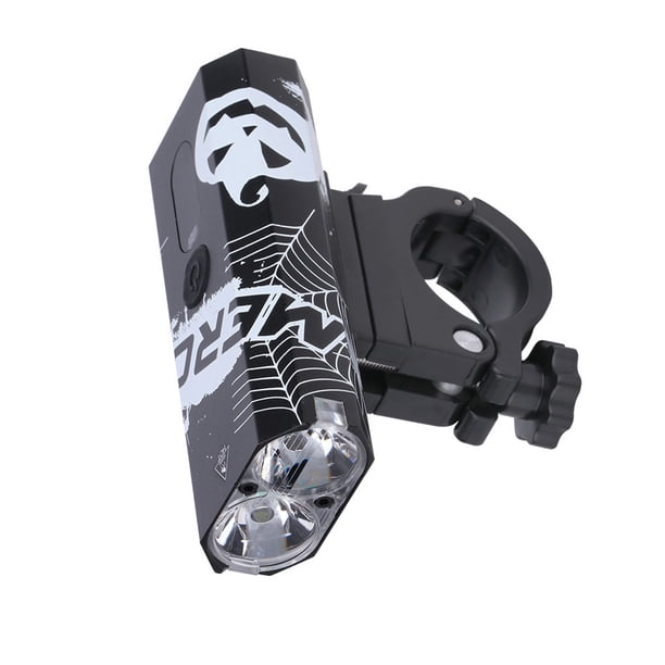Naiovety Luz delantera de bicicleta USB para bicicleta 85 grados seguridad ajustable inteligente faro de alta visibilidad 600lm lámpara intermitente para Ciclismo Blanco negro Naiovety OD024420-02
