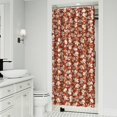 thumbnail image 2 of Romantic Peony and Rose Floral Curtain 36x72, Rustic Wildflower Bloom Pattern with Quick-Dry Hooks, 2 of 5