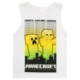 thumbnail image 4 of Minecraft Boys Creepers T-Shirt, Tank Top & Shorts Set (Little & Big Boys), 3-Piece Bundle, Sizes 4–8, 4 of 12