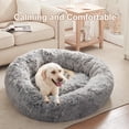 thumbnail image 2 of Cama para perros Still Donut, 114 cm, relajante y esponjosa, redonda, XL, gris oscuro, 2 of 7