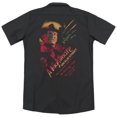 thumbnail image 3 of Nightmare On Elm StreE.T. Freddy Claws (Back Print) Adult Work Shirt Black, 3 of 3