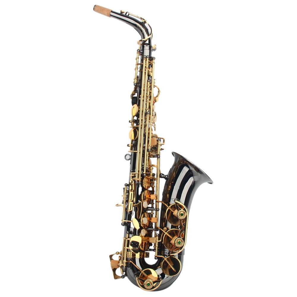 SalonMore Brass Alto Eb Saxophone Sax Kit w/ Case and Accessories for