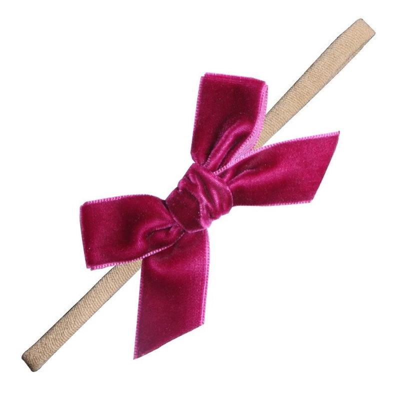 red velvet headband baby