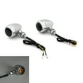 thumbnail image 1 of LED Bullet Turn Signals Indicators For Harley Chopper Cafe Racer Chrome, 1 of 4