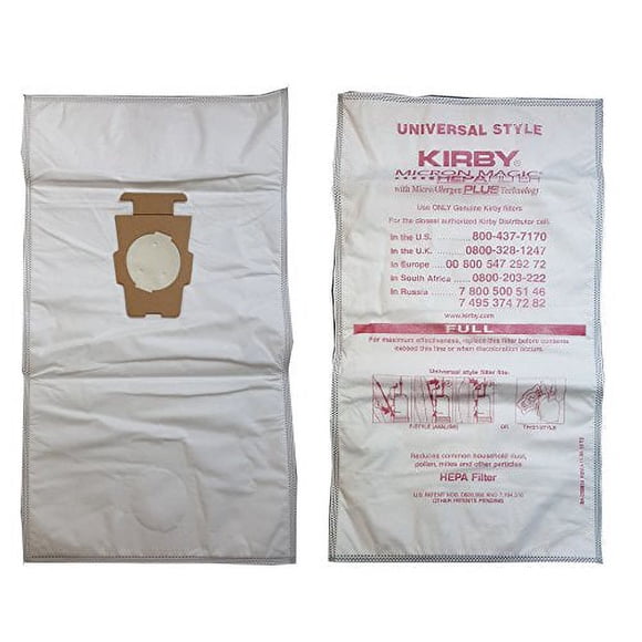 Kirby Micron Magic Micro Allergen Plus HEPA Vacuum Filter Bags Package of 6 #204814A