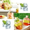 thumbnail image 4 of Ice Cube Bottle, 2 in 1 Touch-Free Ice Cube Tray Water Bottle with Lid and Bin, Ice Cube Making Bottle with Straw & Strap, Perfect for Coffee, Juice, and Beverages (White,500ml), 4 of 7
