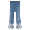 thumbnail image 4 of MuXiKeJi Clothes Y2K Jeans for Cute Print Elastic Waist Wide Leg Flared Denim Pants Regular Fit Long Casual Bottoms Girls Denim Pants, 4 of 8