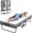 75"×46"-, variant on Folding Bed with 5" Memory Mattress, 75"x46" Double Portable Bed for Adults, Roll Away Foldable Beds on Wheels for Guest,Bed Side Pockets,Hideaway,Save Space