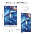 thumbnail image 3 of Fotbe Beautiful Ocean Dolphin Print Duplex Receptacle Wall Plate, 1-Gang 5.0" x3.0" Wall Outlet Covers, Dual Outlet Faceplates Covers, Color-matched Screws Included-Style T, 3 of 6