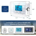 thumbnail image 3 of Pihode Thermostat Cover with Combination Lock, Clear Sprinkler Controller Guard, Universal Thermostat Guard, Thermostat Cover - Fits Thermostats 7.1" x 4.8" or Smaller, 3 of 6