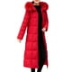 thumbnail image 2 of ICHUANYI Liquidación Mujeres Prendas de abrigo Abrigo con capucha de imitación Chaquetas largas acolchadas de algodón Bolsillo ICHUANYI WER2023082201852, 2 of 6