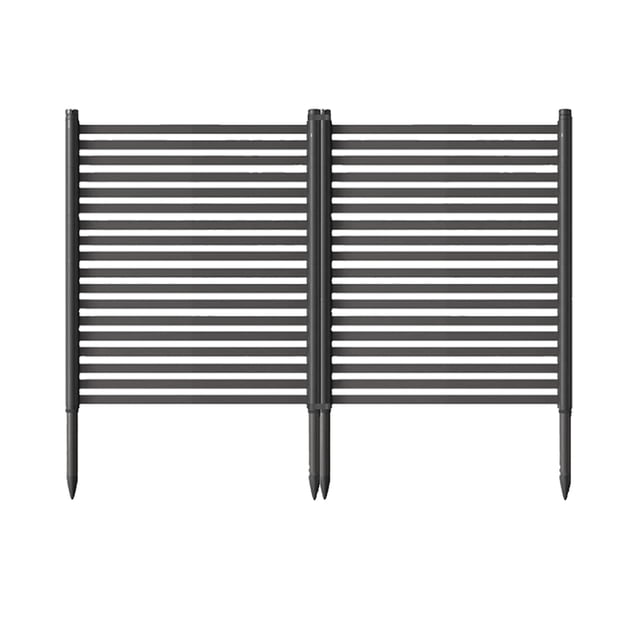 47"X35" Outdoor Privacy Screen Fence, 2-Panel Metal Decorative Animal Garden Fence, Rustproof Landscape Edging for Flower Beds, Vegetable Gardens, Patio, Backyard & Lawn, No-Dig Easy Install
