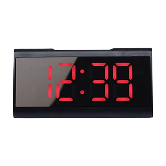 ZheElen Silent Operation Digital Alarm Clock With Durable Construction For Bedroom Electronic Clock Time red light