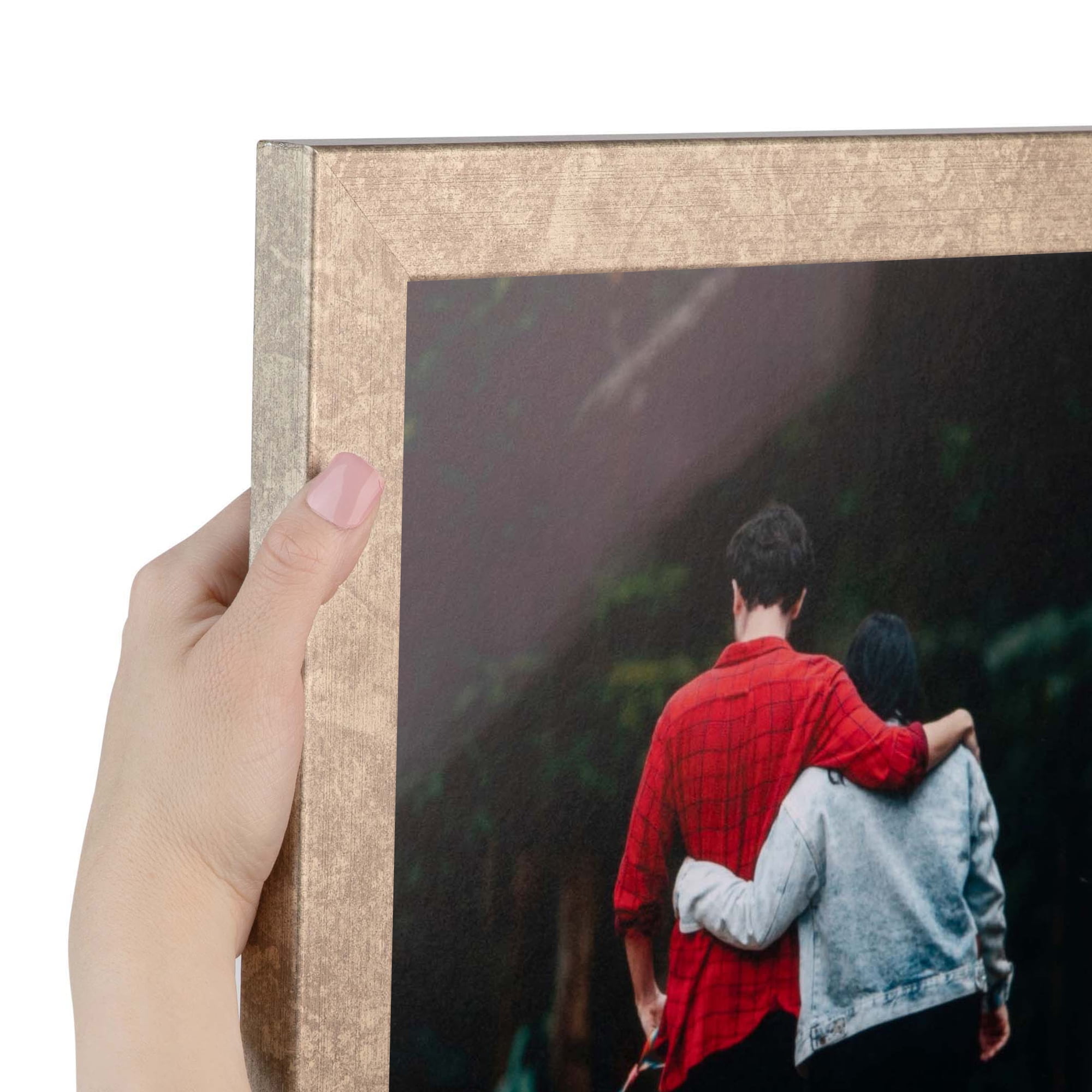 ArtToFrames 24" x 36" Silver Picture Frame, 24x36 inch Silver MDF Poster Frame (WOM-4642), 1 Pack