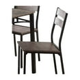 thumbnail image 2 of 7 Piece Metal And Wood Dining Table Set In Antique Brown, 2 of 2