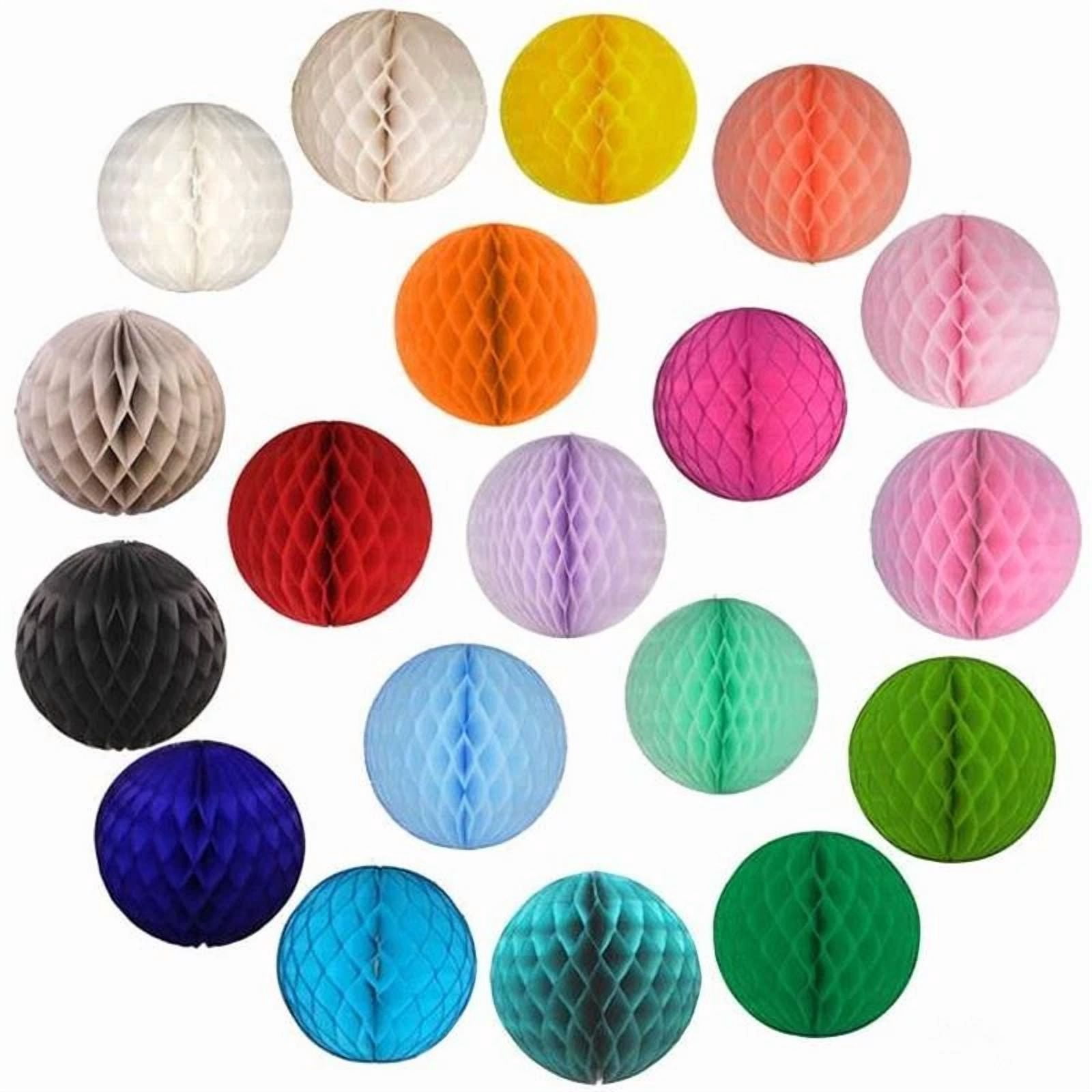 BUTTERFLY- 3X Hot Pink 12" Honeycomb Round Tissue Paper Lantern Ball Pom Poms Wedding Decor