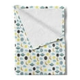 thumbnail image 2 of Moon Soft Flannel Fleece Throw Blanket, Nursery Themed Repetitive Doodle Items Pattern with Crescent Planets and Clouds, Cozy Plush for Indoor and Outdoor Use, 60" x 80", Multicolor, by Ambesonne, 2 of 5