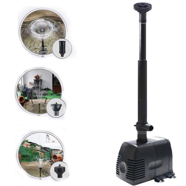 ZHAOCHENG Bomba para estanque Bomba sumergible 16W fuente para estanque ajardinado 800L/H