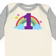thumbnail image 4 of Inktastic 1st Birthday Rainbow Girls Long Sleeve Baby Bodysuit, 4 of 5