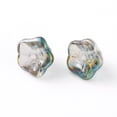 thumbnail image 3 of 10pc Electroplate Glass Beads Trumpet Flower Mixed Color 8.5x8x5.5mm Hole: 1mm Mixed Color, 3 of 4