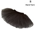 thumbnail image 2 of Minnieouse niña niño traje tul ballet danza conjunto ropa de baile tutú de cuatro capas vestido de cumpleaños hilo medio / negro s / Type2 NO2, 2 of 6
