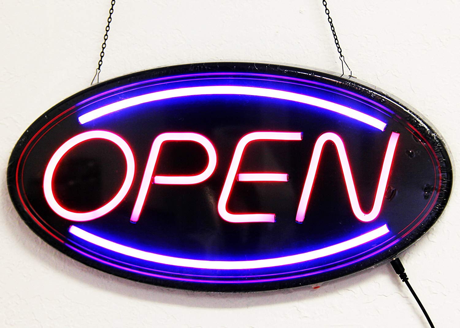 S30 e-onsale Open LED Neon Business Motion Light Sign with Chain 
