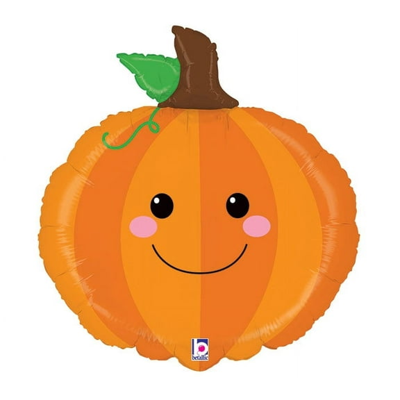 XL 29" Pumpkin Produce Pal Mylar Foil Balloon Halloween Fall Harvest Decoration