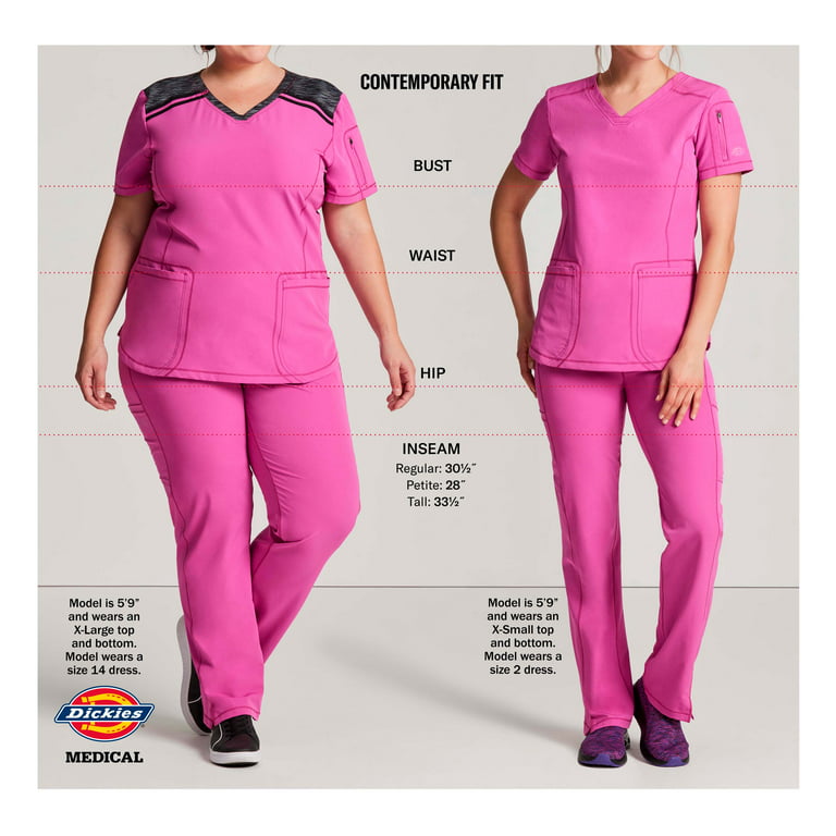 Dickies Xtreme Stretch Scrubs Pant for Women Mid Rise Drawstring Cargo 82011  