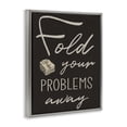 thumbnail image 4 of Fold Your Problems Away Gray Framed Floater Canvas Wall Art, design by Marcus Prime, 4 of 10
