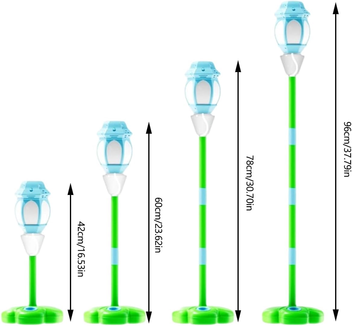Guvpev Burst Bubble Fountain, Street Lamp Shape Bubble Machine, Rechargeable Music Light Bobble Maker Toys for Parents Party Gathering, Fun Rechargeable Maker with Sound Effects