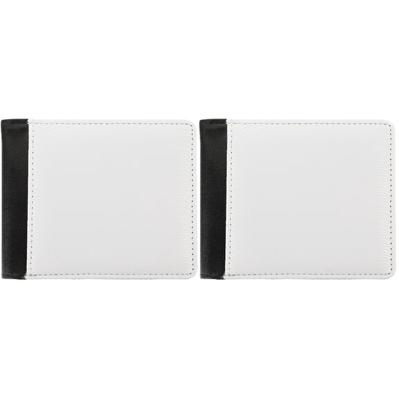 2 PCS Heat Transfer Wallet Blank Purses Magnet Cards Women Sublimation Miss Man