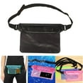 thumbnail image 3 of Swimming Waterproof Pouch Dry Bag with Key Protector Adjustable Waist Strap Black, 3 of 9