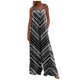 thumbnail image 1 of ICHUANYI Clearance Women Print Jumpsuit Pajamas Casual Buttons Pocket Sleeveless Wide Leg Long Pants(Black, L) ICHUANYI WER2023080909593, 1 of 4